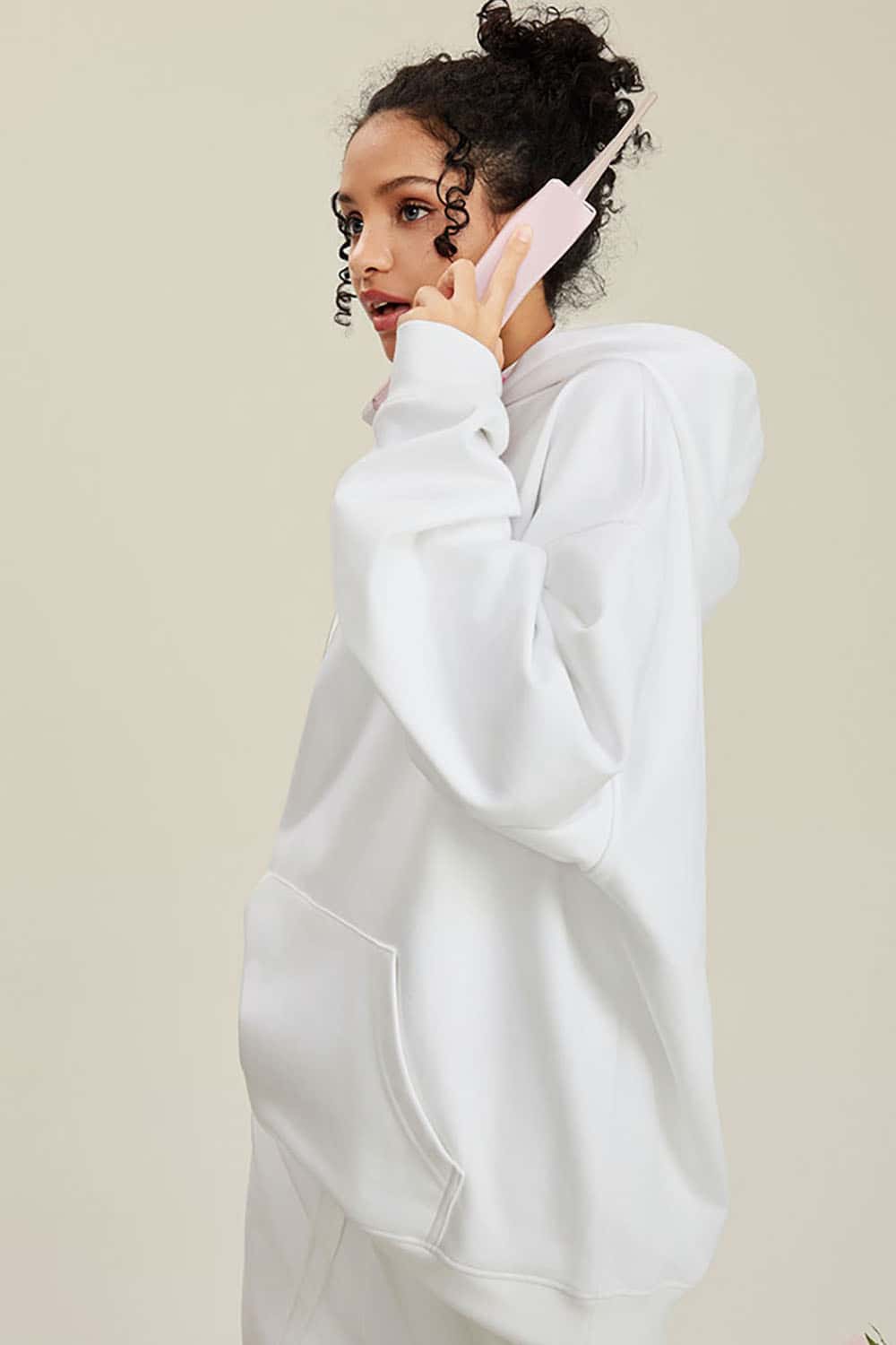 Heavyweight Solid Color Fleece-Lined Hoodie