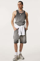 Heavyweight Washed Tank - Dark Gray