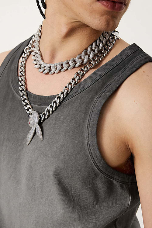 Heavyweight Washed Tank - Dark Gray