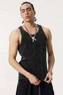 Heavyweight Washed Tank - Fried Snowflakes