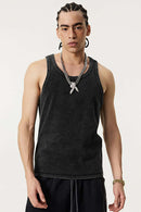 Heavyweight Washed Tank - Fried Snowflakes
