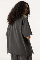 Distressed Heavyweight Street Tee - Dark Gray