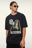 Heavyweight Graphic Vintage Tee - Fried Snowflakes