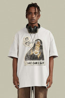 Heavyweight Graphic Vintage Tee - White