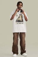 Heavyweight Graphic Vintage Tee - White