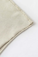 Unisex Loose-Fit Athletic Muscle Tank - Gray Apricot