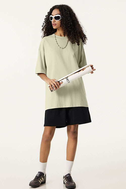 Premium Heavyweight Drop-Shoulder Essential Tee - Wheaten
