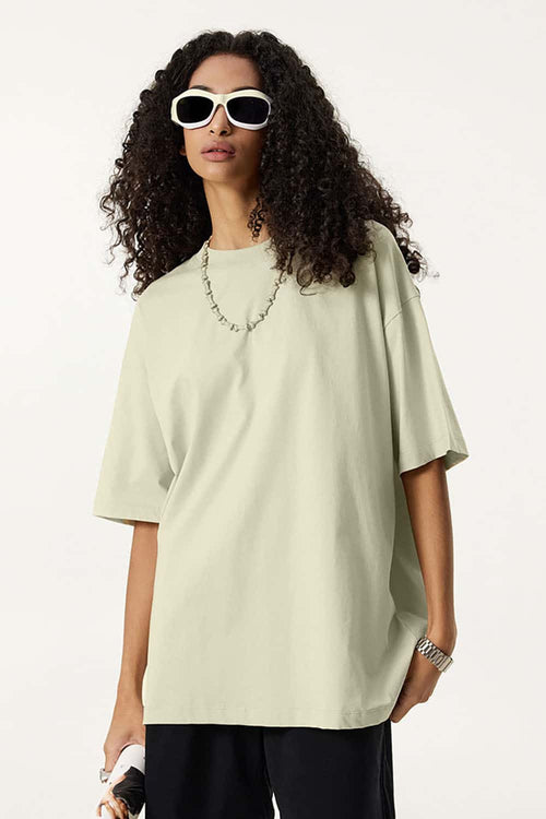 Premium Heavyweight Drop-Shoulder Essential Tee - Wheaten
