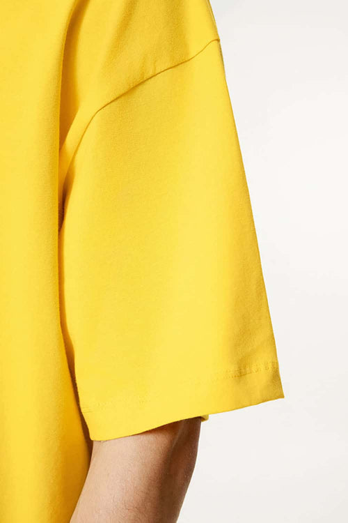Premium Heavyweight Drop-Shoulder Essential Tee - Yellow
