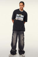 White Ink Heavyweight Street Tee - Fried Snowflakes