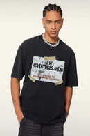 White Ink Heavyweight Street Tee - Fried Snowflakes