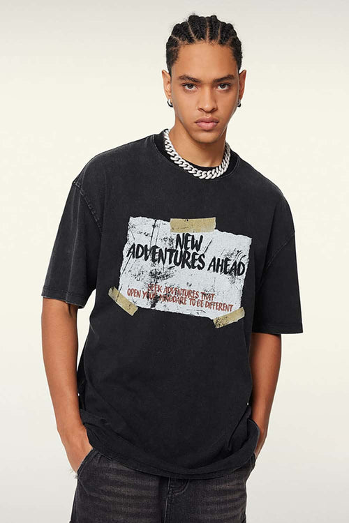 White Ink Heavyweight Street Tee - Fried Snowflakes