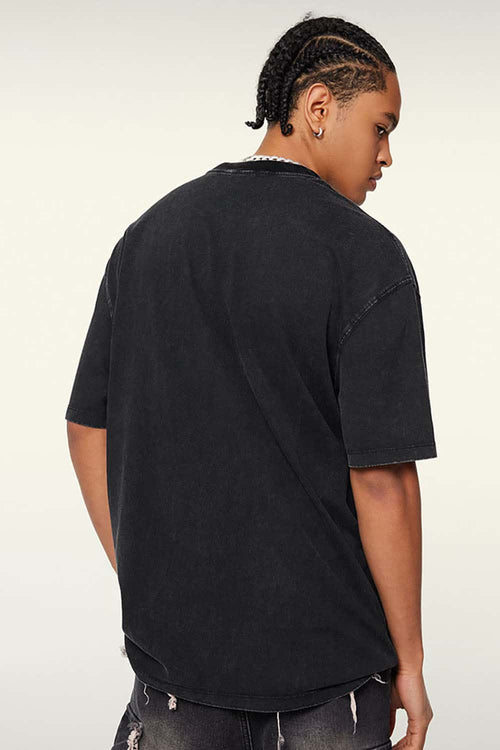 White Ink Heavyweight Street Tee - Fried Snowflakes