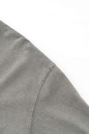 White Ink Heavyweight Street Tee - Medium Gray