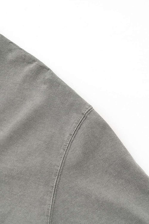 White Ink Heavyweight Street Tee - Medium Gray