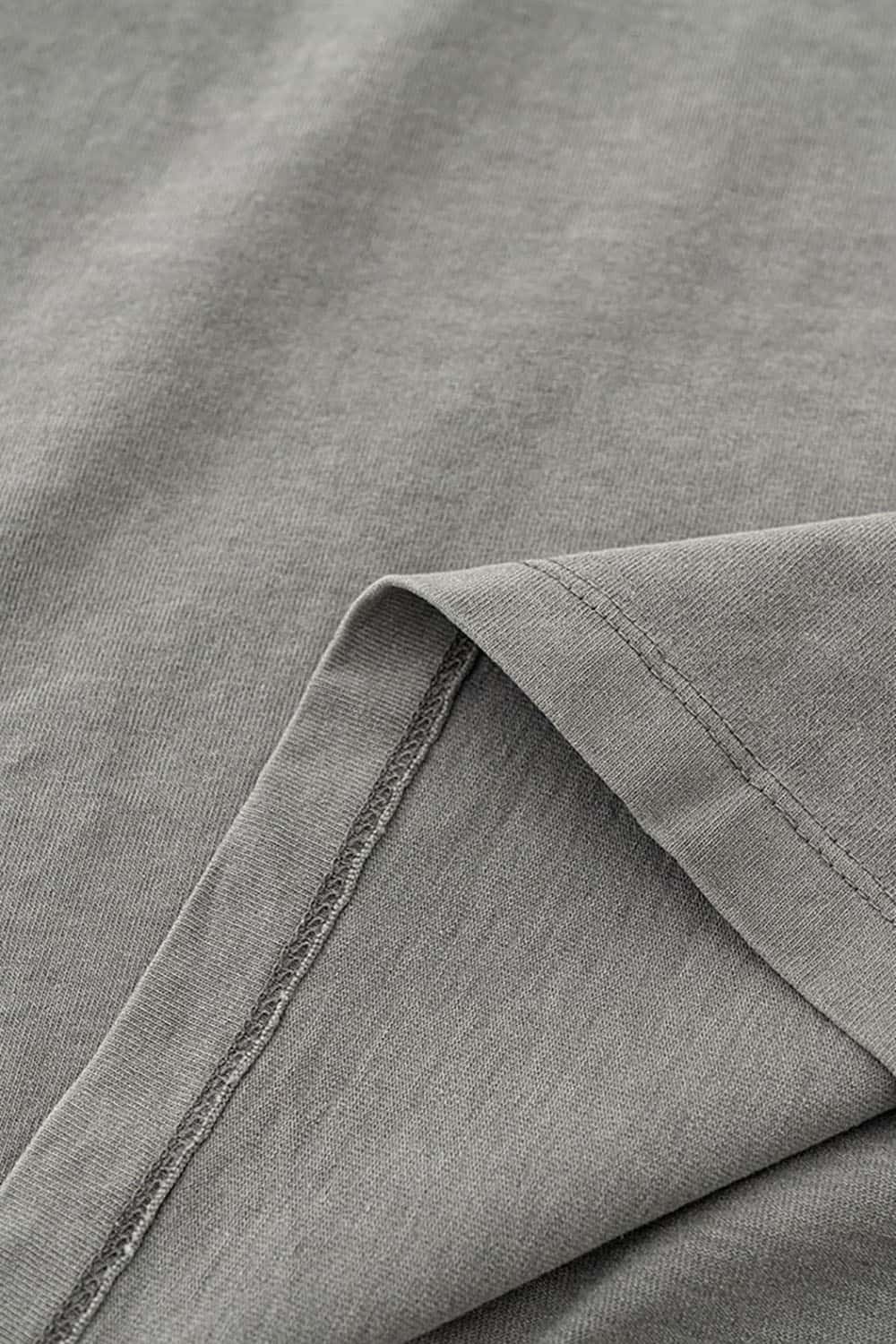 White Ink Heavyweight Street Tee - Medium Gray