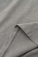 White Ink Heavyweight Street Tee - Medium Gray