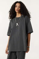 Reverse Seam Washed Tee - Dark Gray