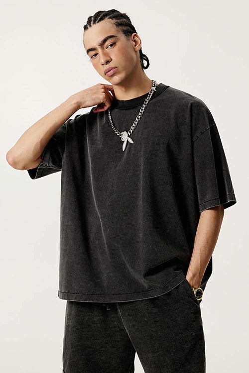 Reverse Seam Washed Tee - Fried Snowflakes