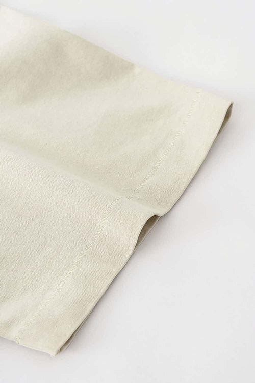 Reverse Seam Washed Tee - Gray Apricot
