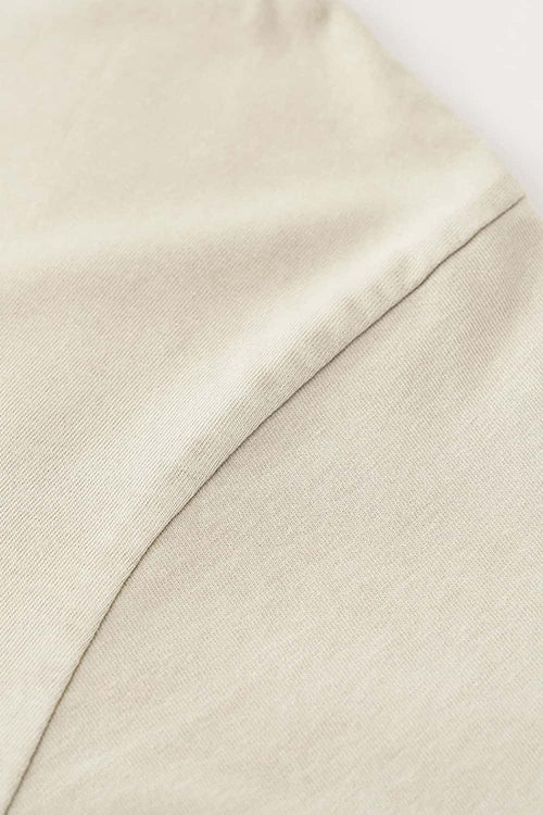 Reverse Seam Washed Tee - Gray Apricot