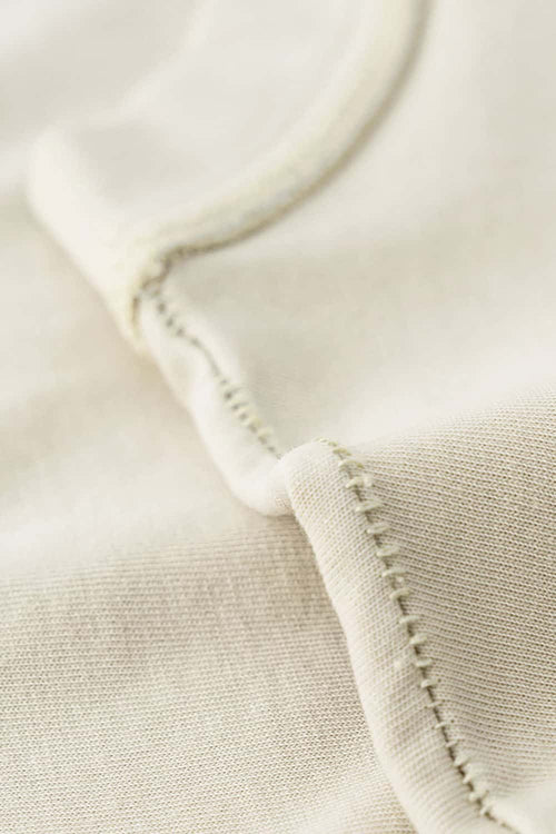 Reverse Seam Washed Tee - Gray Apricot
