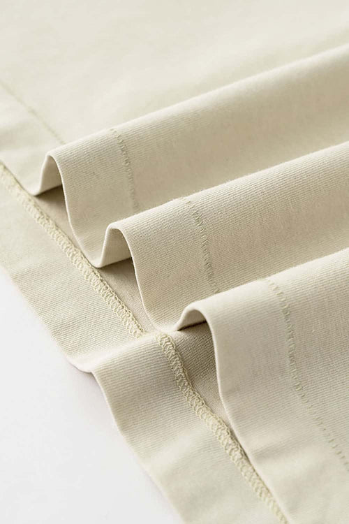 Reverse Seam Washed Tee - Gray Apricot