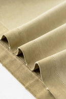 Vintage Distressed Drop-Shoulder Tee - Washed Khaki