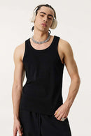 Men's Lightweight Athletic Muscle Tank - Black