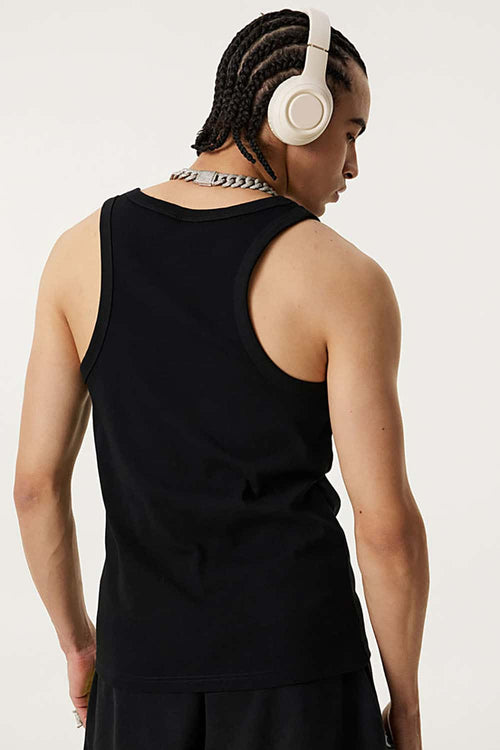 Men's Lightweight Athletic Muscle Tank - Black