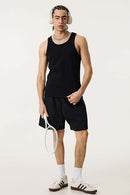 Men's Lightweight Athletic Muscle Tank - Black