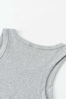 Men's Lightweight Athletic Muscle Tank - Flower Gray