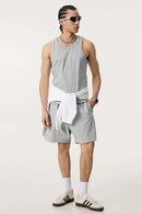 Men's Lightweight Athletic Muscle Tank - Flower Gray