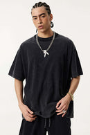 Heavyweight Washed Vintage Cotton Tee - Fried Snowflakes