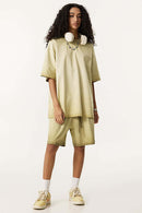 Heavyweight Washed Vintage Cotton Tee - Washed Khaki