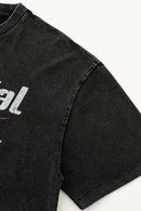 Vintage Racing Graphic Distressed Tee - Fried Snowflakes