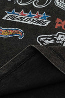 Vintage Racing Graphic Distressed Tee - Fried Snowflakes
