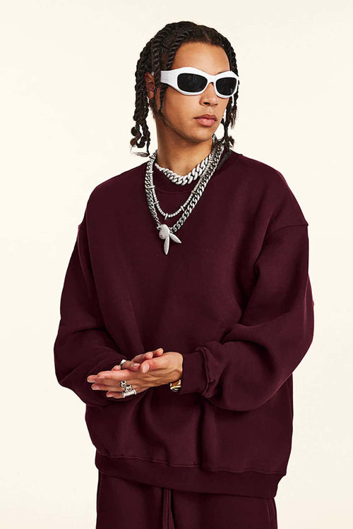 Heavyweight Fleece Loose-Fit Sweatshirt - Ancora