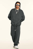 Heavyweight Fleece Loose-Fit Sweatshirt - Dark Gray
