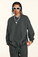 Heavyweight Fleece Loose-Fit Sweatshirt - Dark Gray