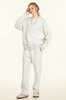 Heavyweight Fleece Loose-Fit Sweatshirt - Oat Gray