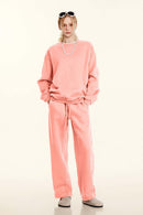 Heavyweight Fleece Loose-Fit Sweatshirt - Pink