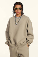 Heavyweight Fleece Loose-Fit Sweatshirt - Sandy Dune