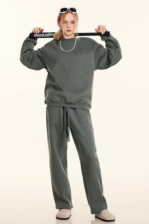 Heavyweight Fleece Loose-Fit Sweatshirt - Vitex Ash