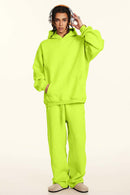 Heavyweight Fleece Lined Track Pant - Fluorescent Green