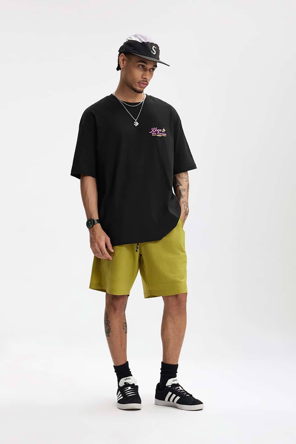200G Printed Oversize Streetwear T-Shirt