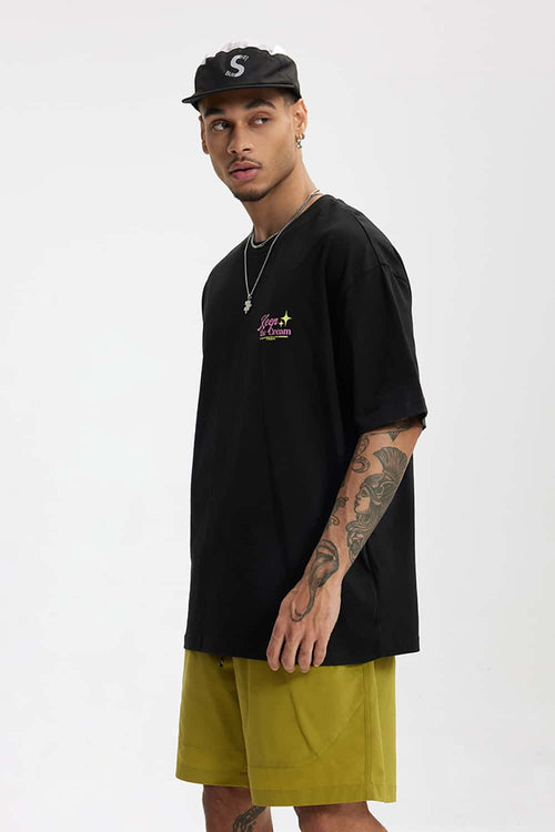 Vintage Graphic Streetwear Tee - Black
