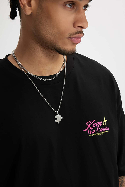 Vintage Graphic Streetwear Tee - Black