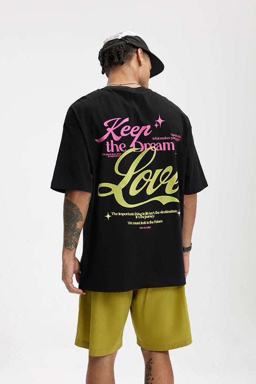 Vintage Graphic Streetwear Tee - Black