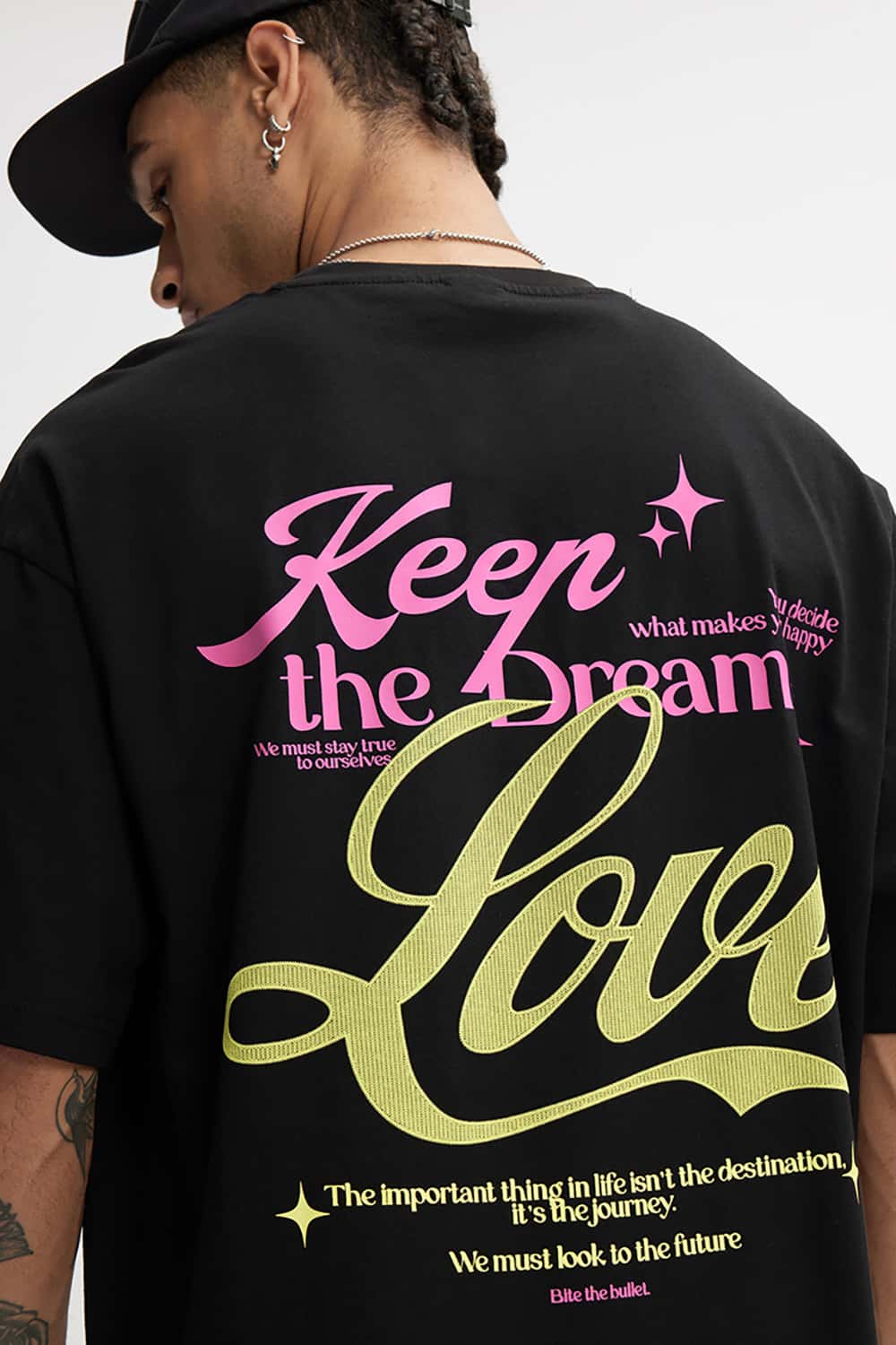 200G Printed Oversize Streetwear T-Shirt